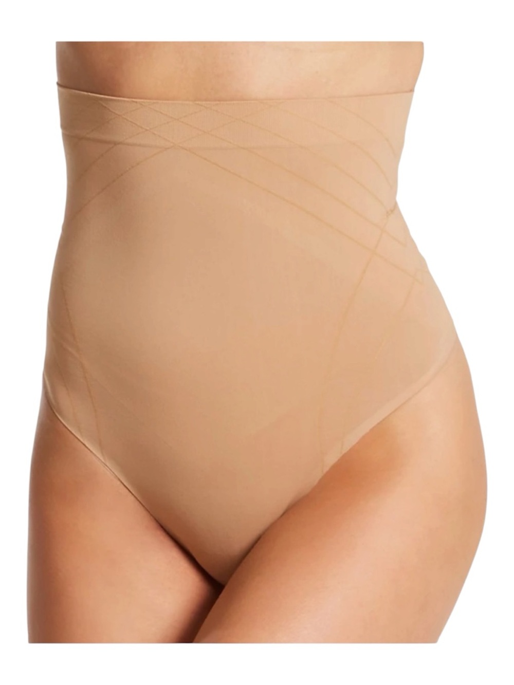 Maidenform Self Expressions High Waist Thong Beige / Nude 2XL